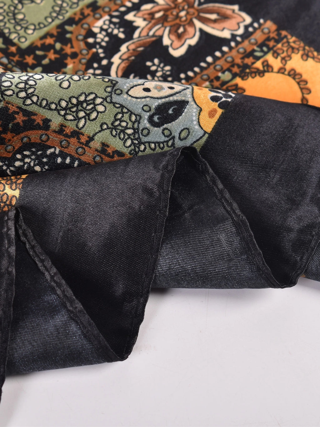 Pañuelo bandana con estampado de cachemira y patrón de paisley - imagen 5