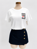 Camiseta con cuello redondo, More Amor por favor