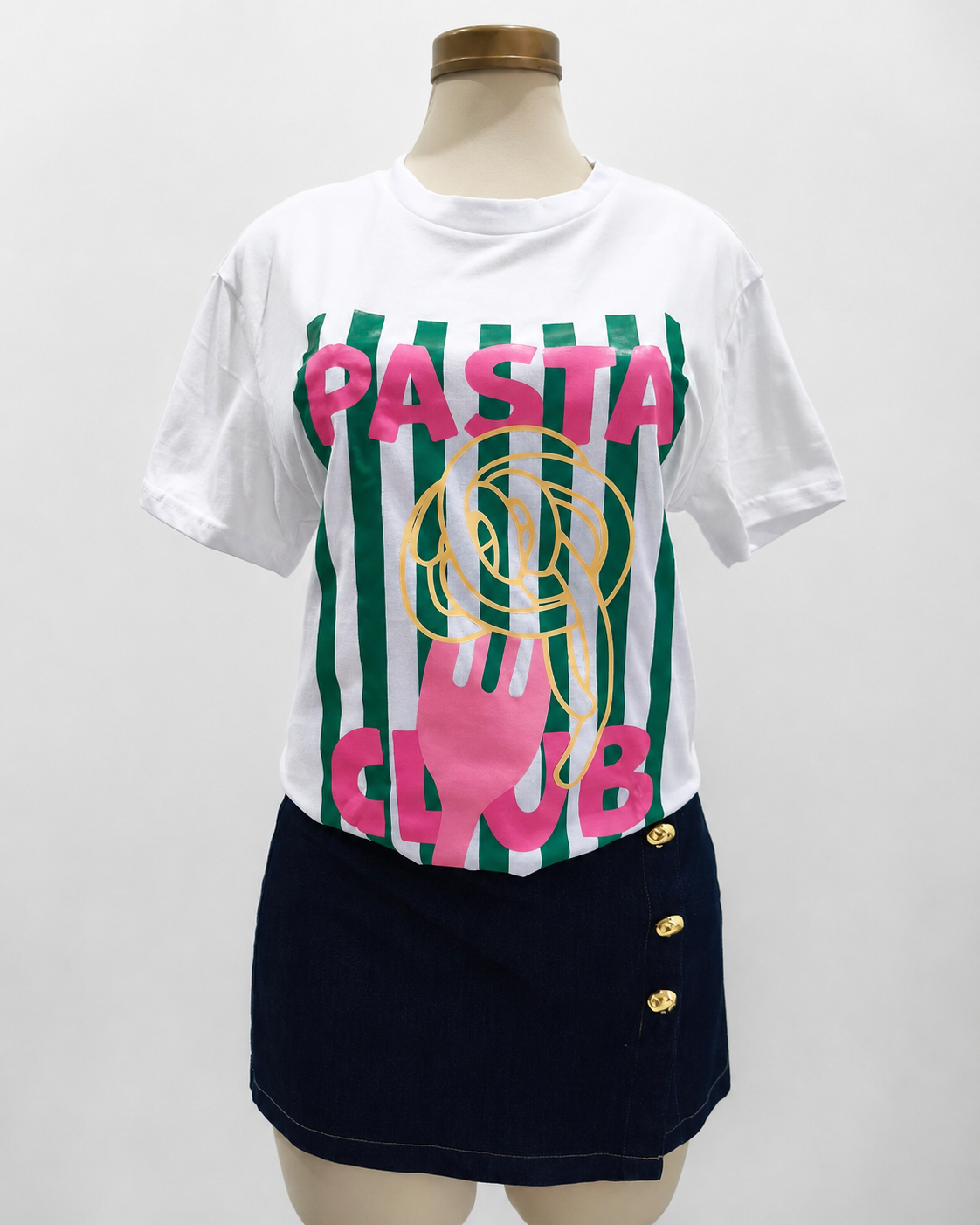 Camiseta blanca para amantes de la pasta, entusiastas de la cocina y foodies
