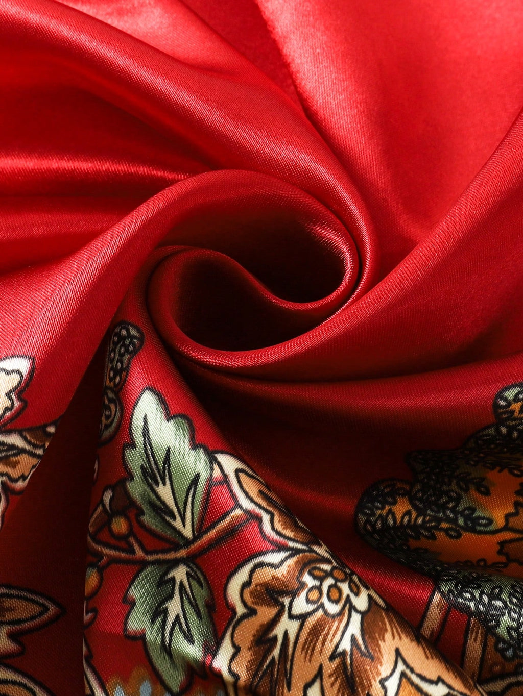 Pañuelo de satén con estampado de cachemira bohemio, pañuelo - imagen 6