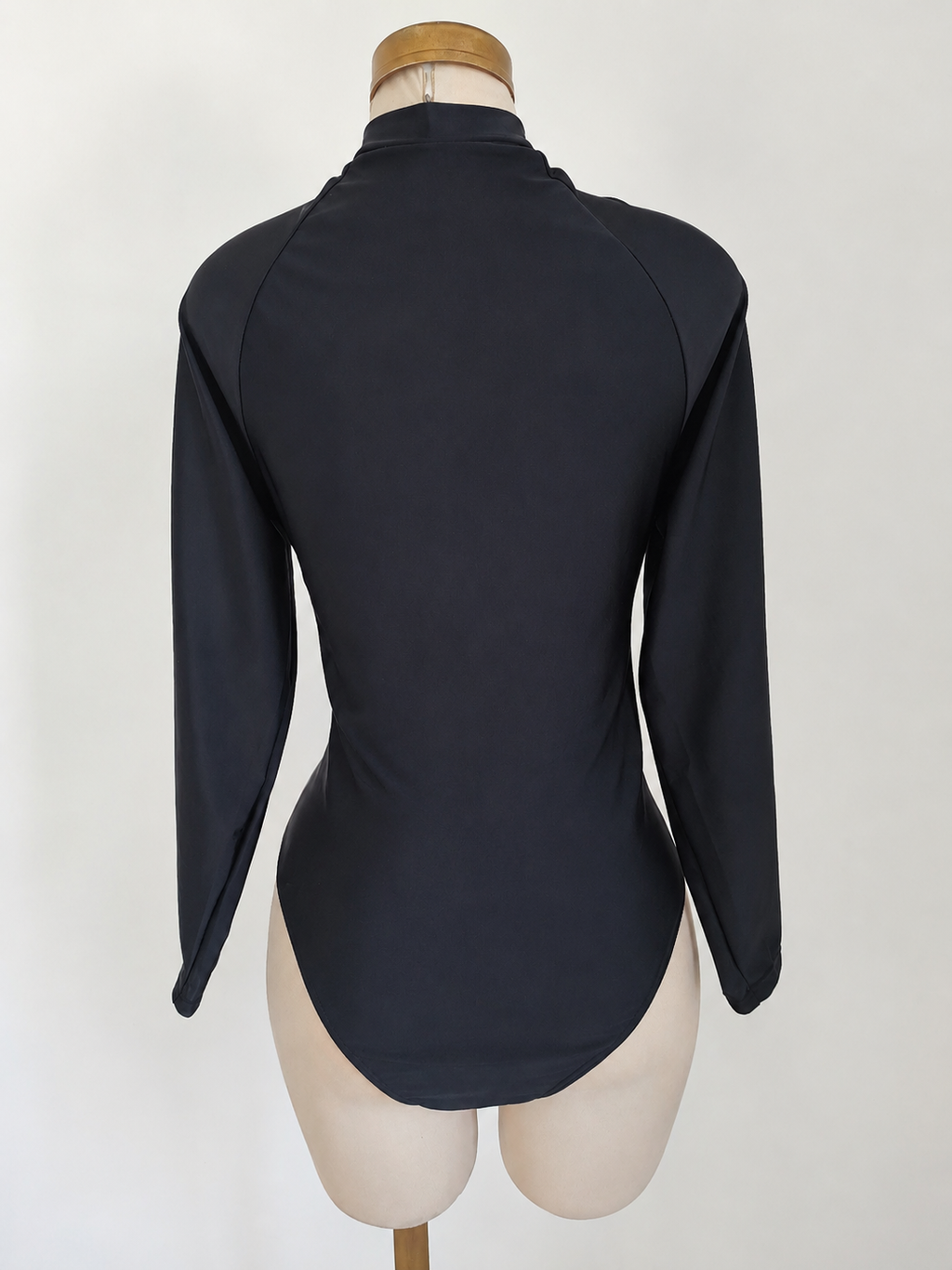 Traje de baño una pieza de color combinado con cremallera delantera - imagen 2