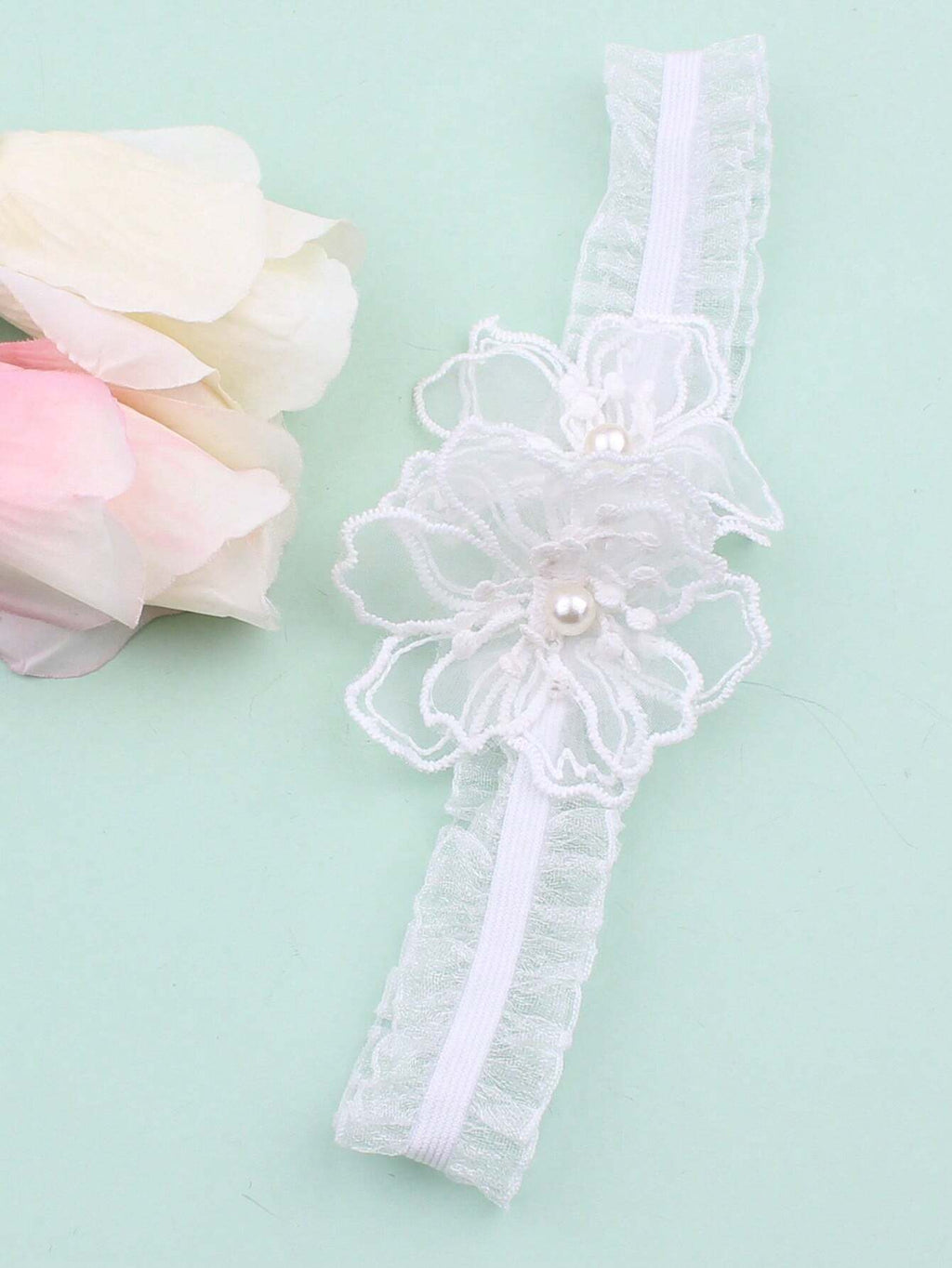 Liguero de novia con elasticidad, decoración de flores - imagen 4