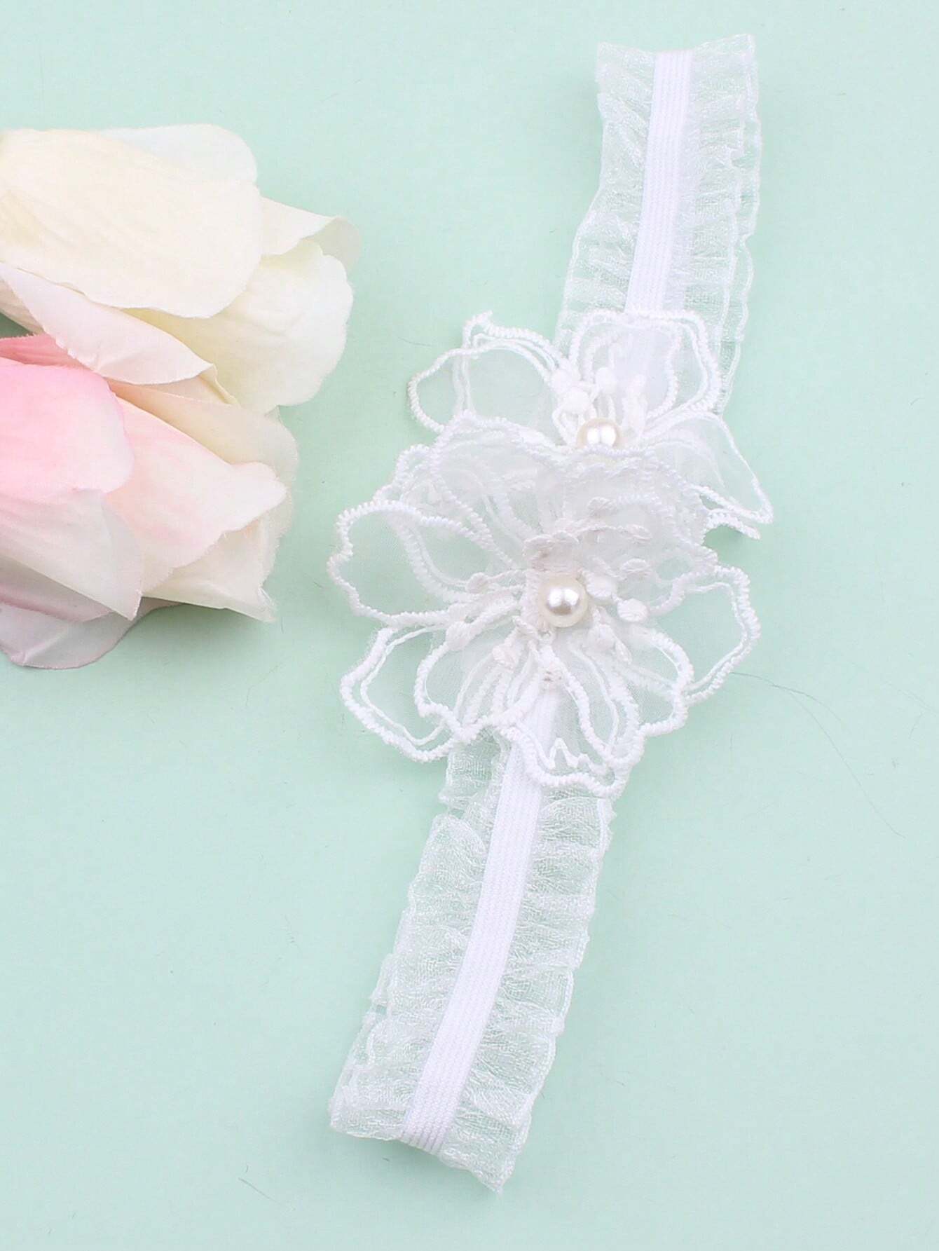 Liguero de novia con elasticidad, decoración de flores - imagen 4
