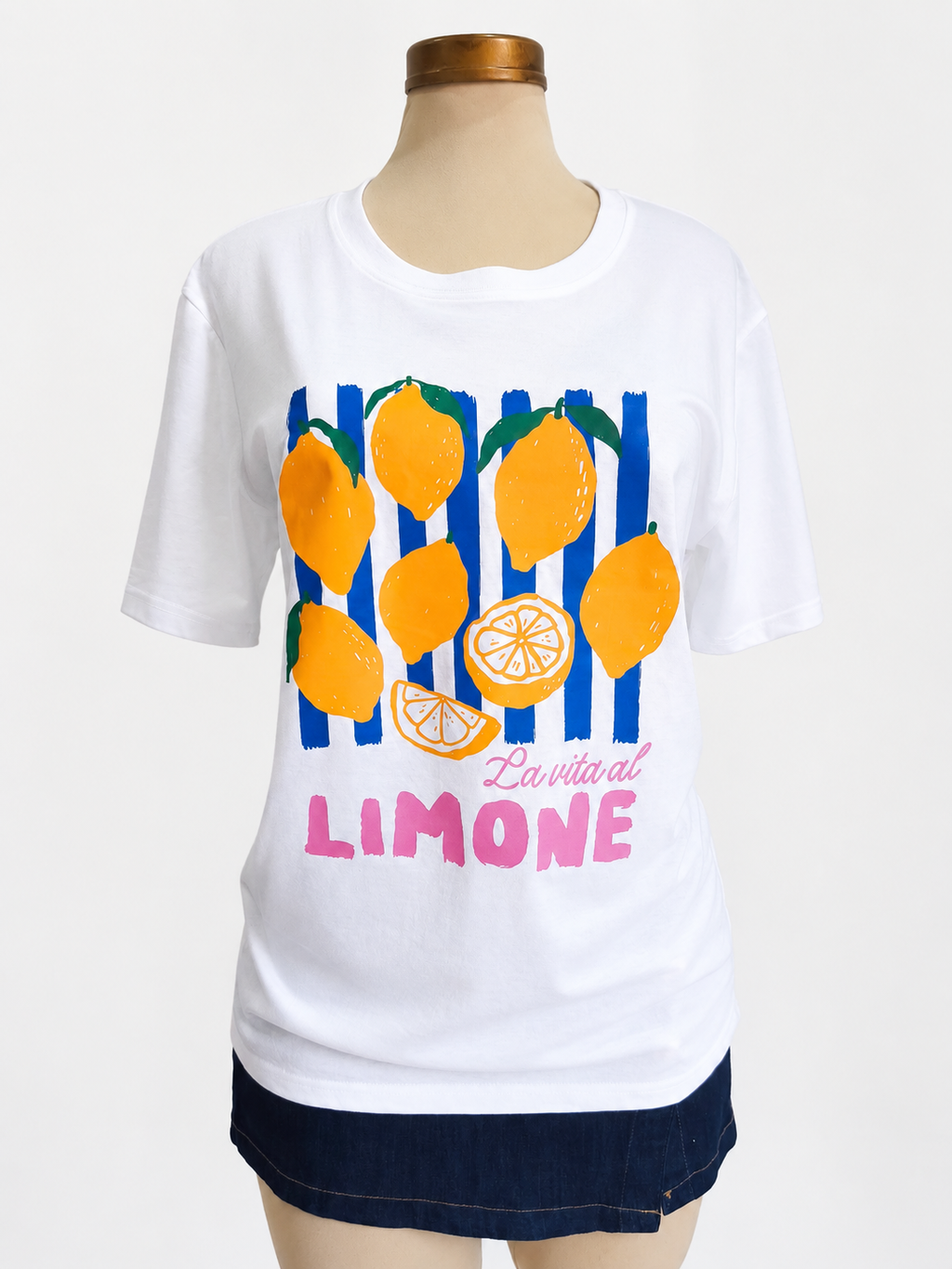 Camiseta blanca con estampado de limón - imagen 3