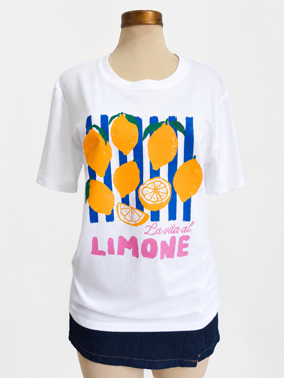 Camiseta blanca con estampado de limón - imagen 3
