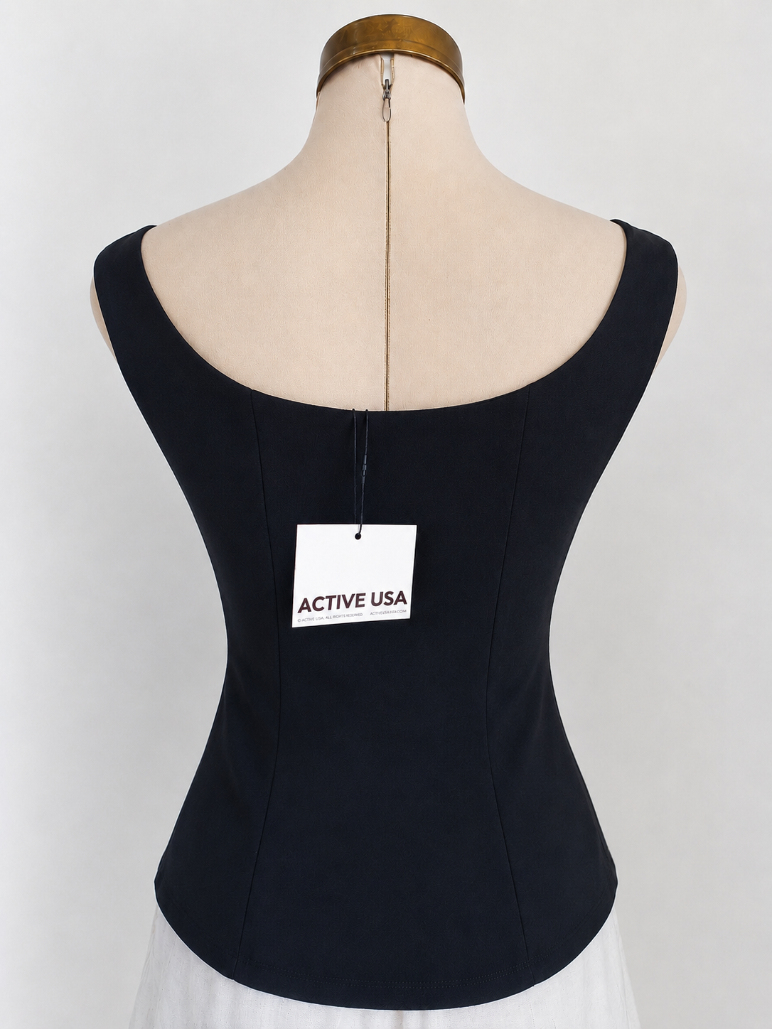 Top de punto con peplum y hombros descubiertos - imagen 2