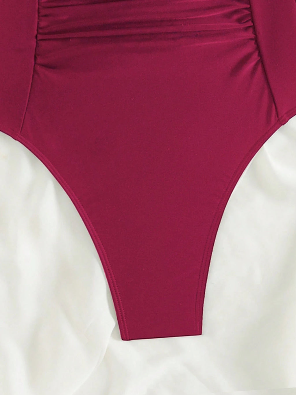 Traje de baño de 1 pieza con espalda descubierta, tirantes cruzado - imagen 5