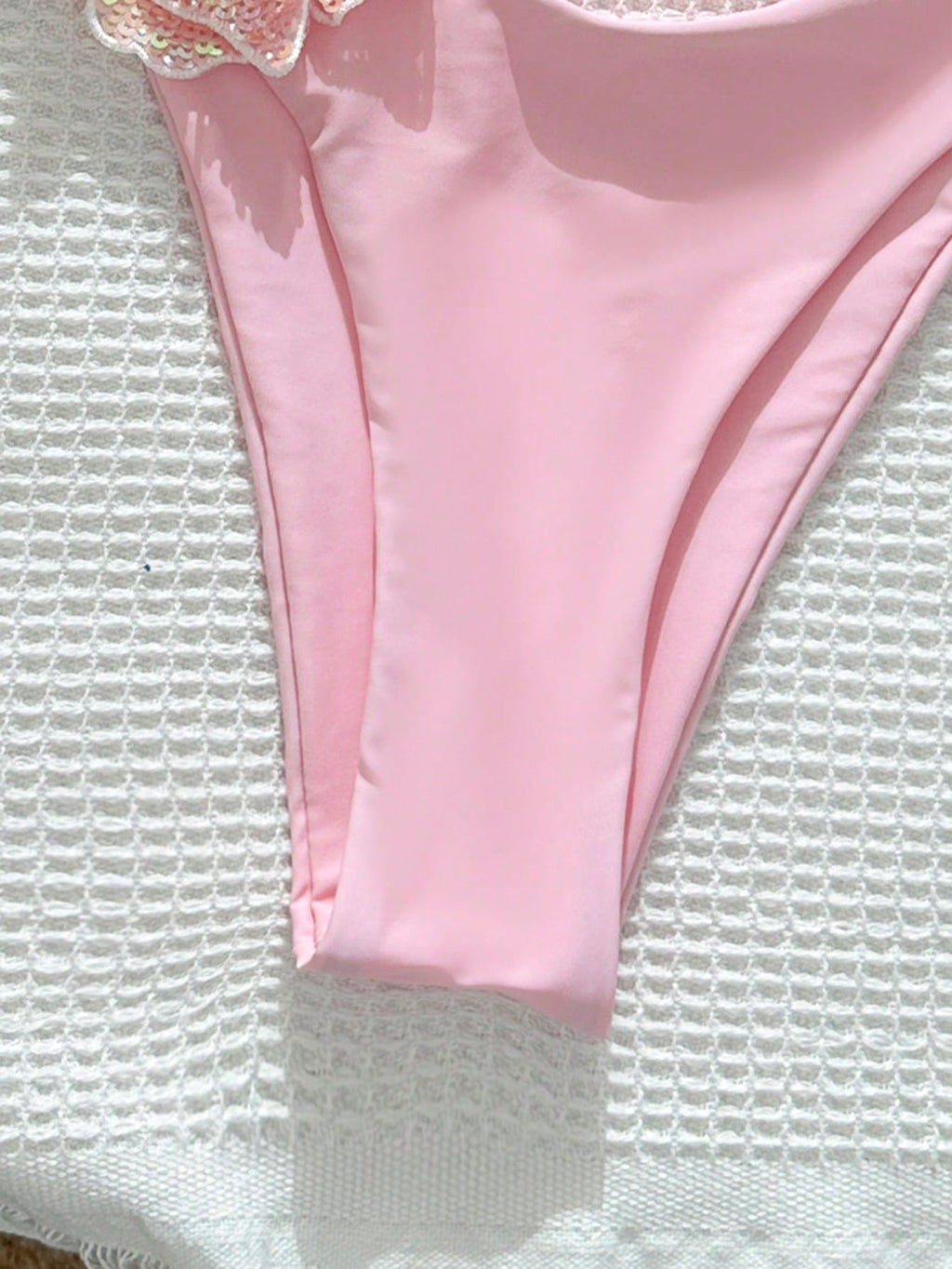 Conjunto de bikini FLORA de 2 piezas, tela brillante con decoración floral - imagen 7