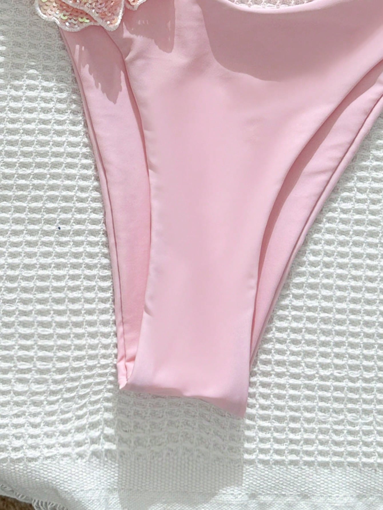 Conjunto de bikini FLORA de 2 piezas, tela brillante con decoración floral - imagen 7