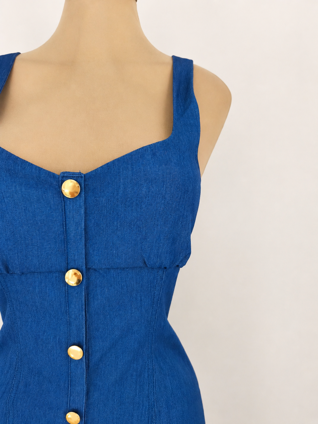 Vestido midi con botones delanteros - imagen 3