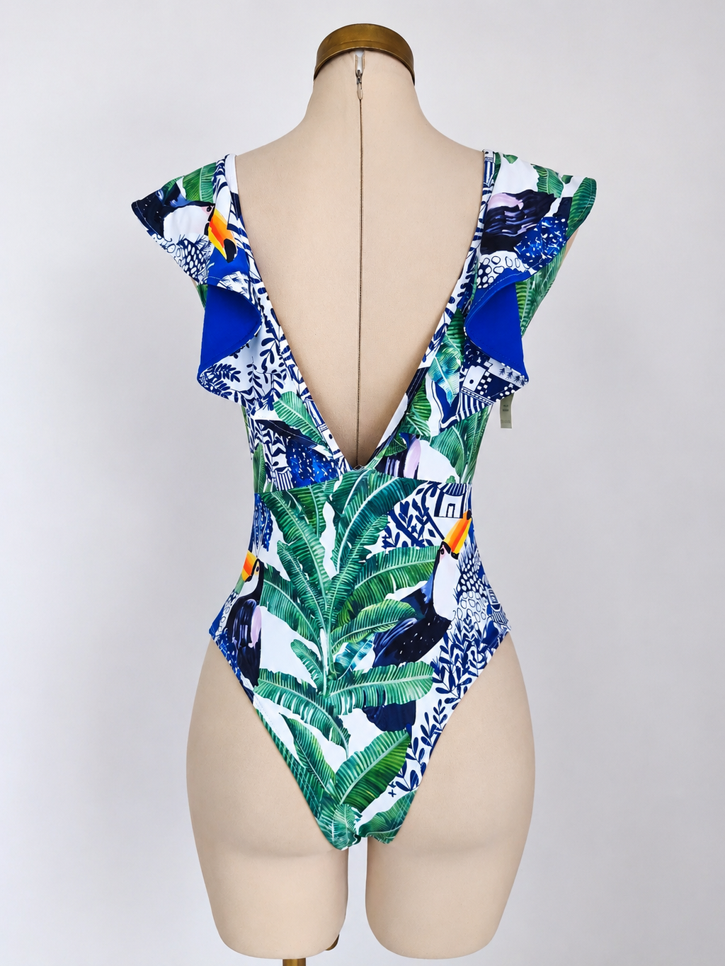 Traje de baño de 1 pieza, estampado tropical - imagen 2