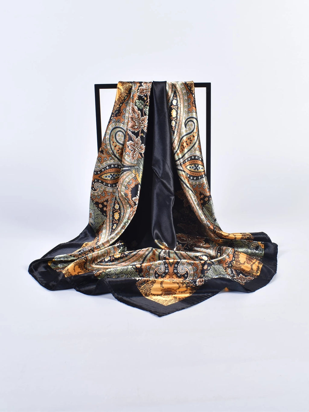 Pañuelo bandana con estampado de cachemira y patrón de paisley - imagen 4