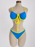 Bikini de verano con realce y parte inferior tipo hilo