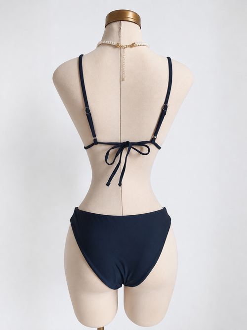 Bikini de triángulo hecho a mano con cuentas - imagen 2