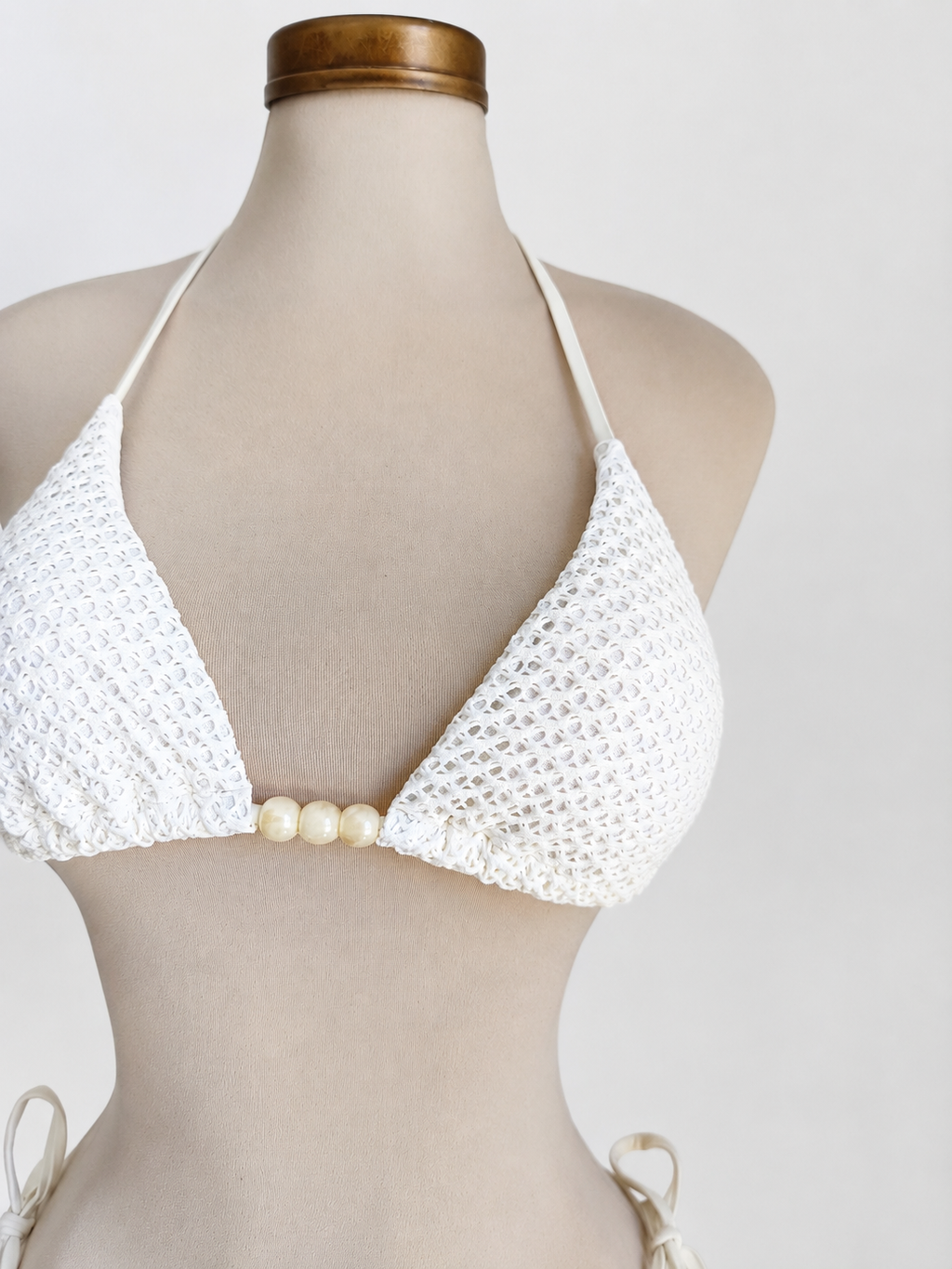 Conjunto de bikini PERLA DEL MAR con textura y cuentas - imagen 4