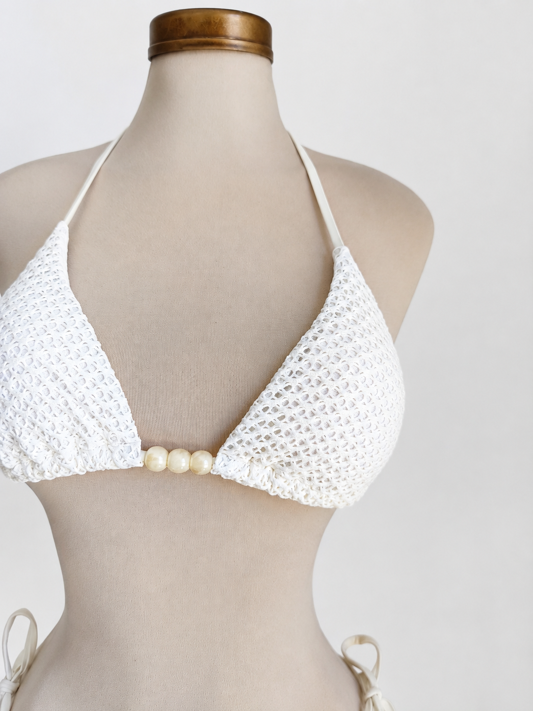 Conjunto de bikini PERLA DEL MAR con textura y cuentas - imagen 4