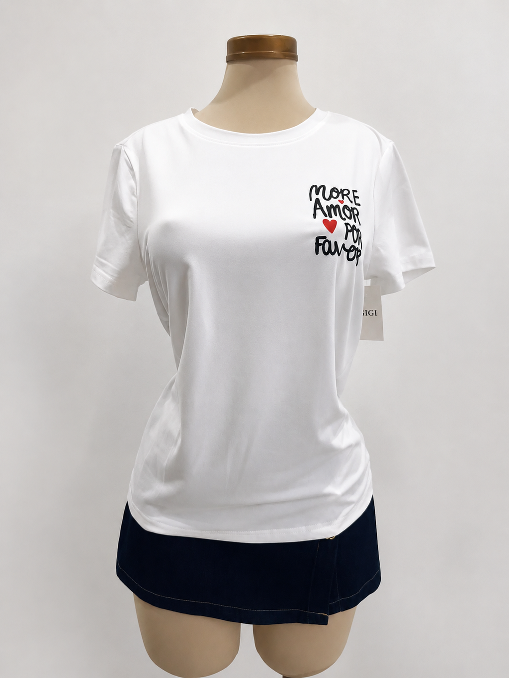 Camiseta con cuello redondo, More Amor por favor - imagen 3