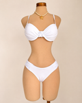 Traje de baño de 2 piezas blanco