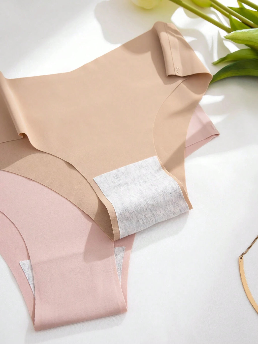 Conjunto de 5 piezas de ropa interior femenina sin costuras, braga invisible - imagen 3