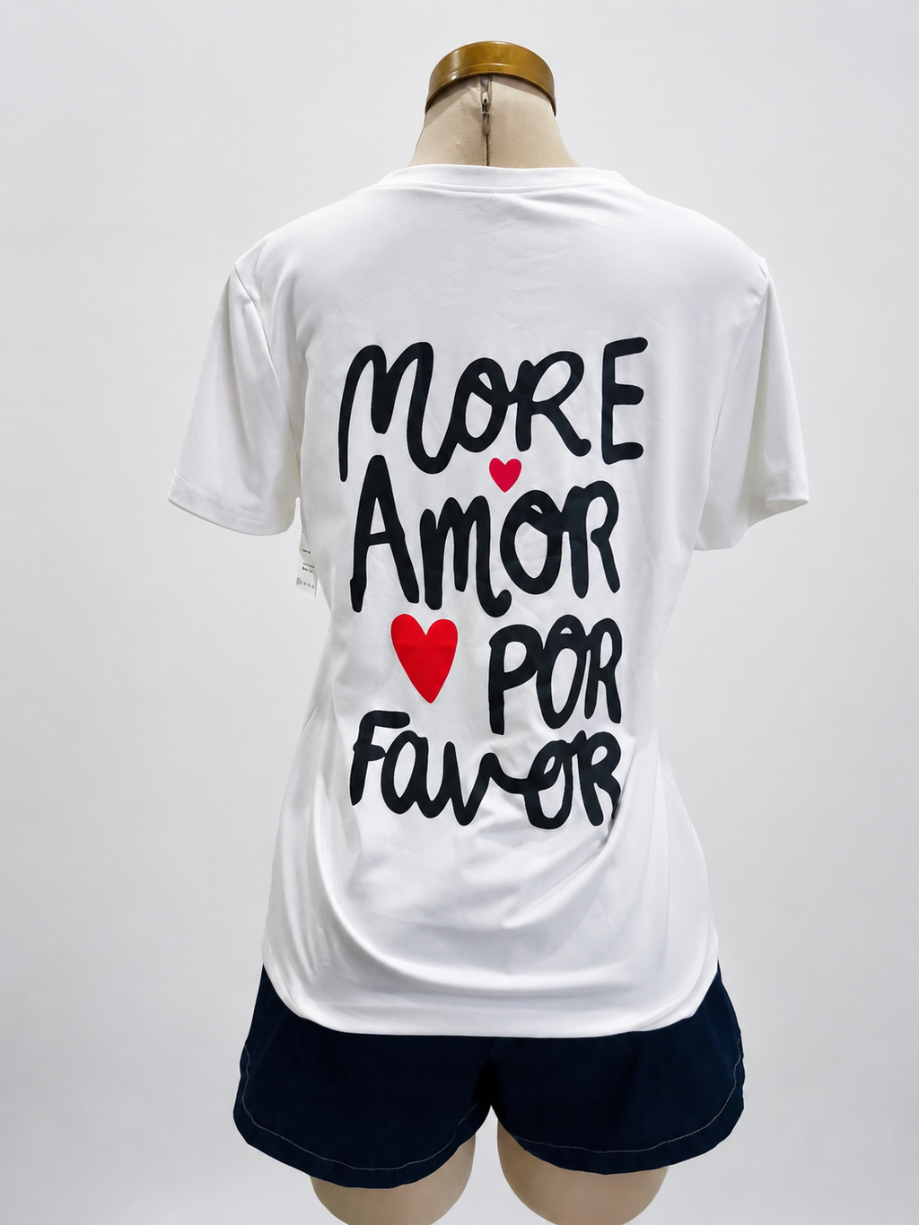 Camiseta con cuello redondo, More Amor por favor - imagen 2