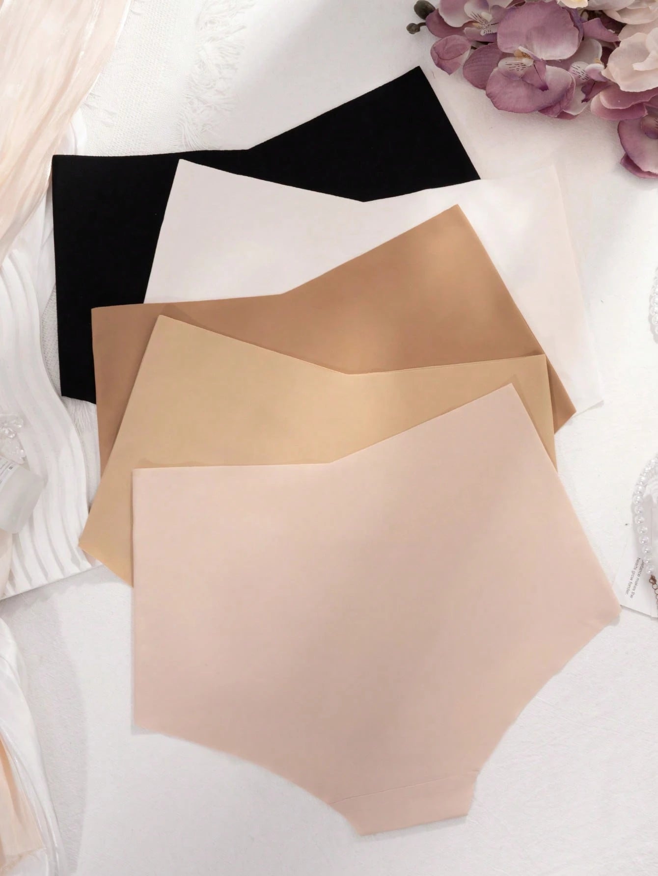 Conjunto de 5 piezas talle alto sin costuras, ropa interior - imagen 2
