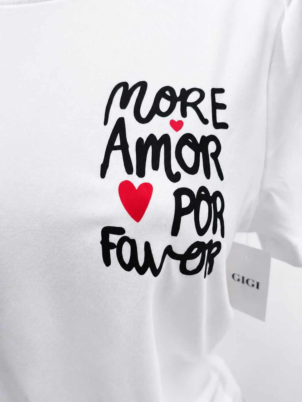 Camiseta con cuello redondo, More Amor por favor - imagen 4