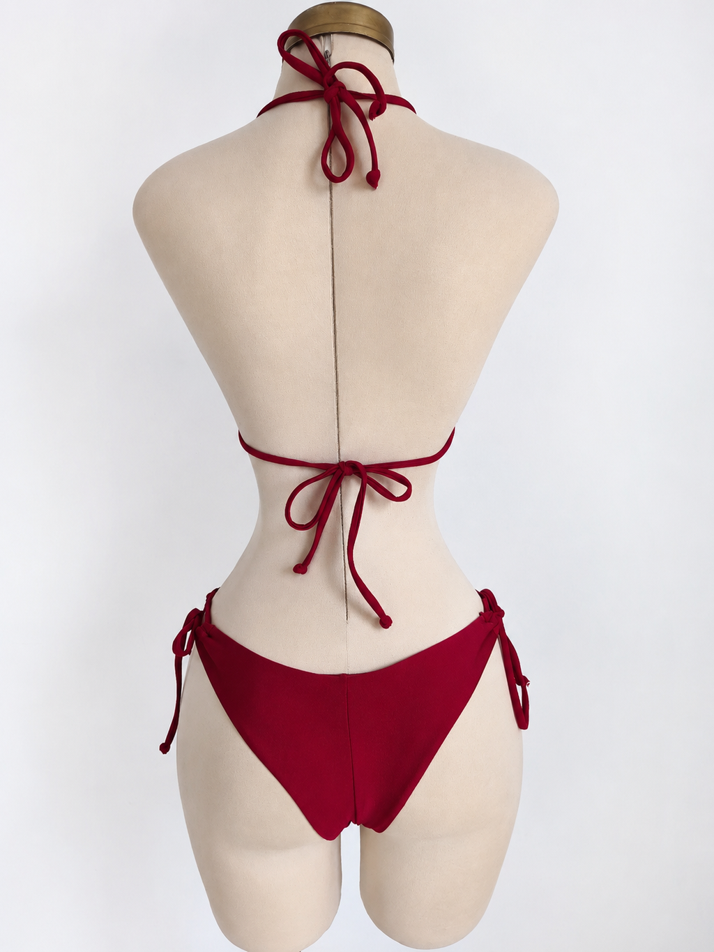 Conjunto de bikini Springbreak de color liso con tirantes - imagen 2