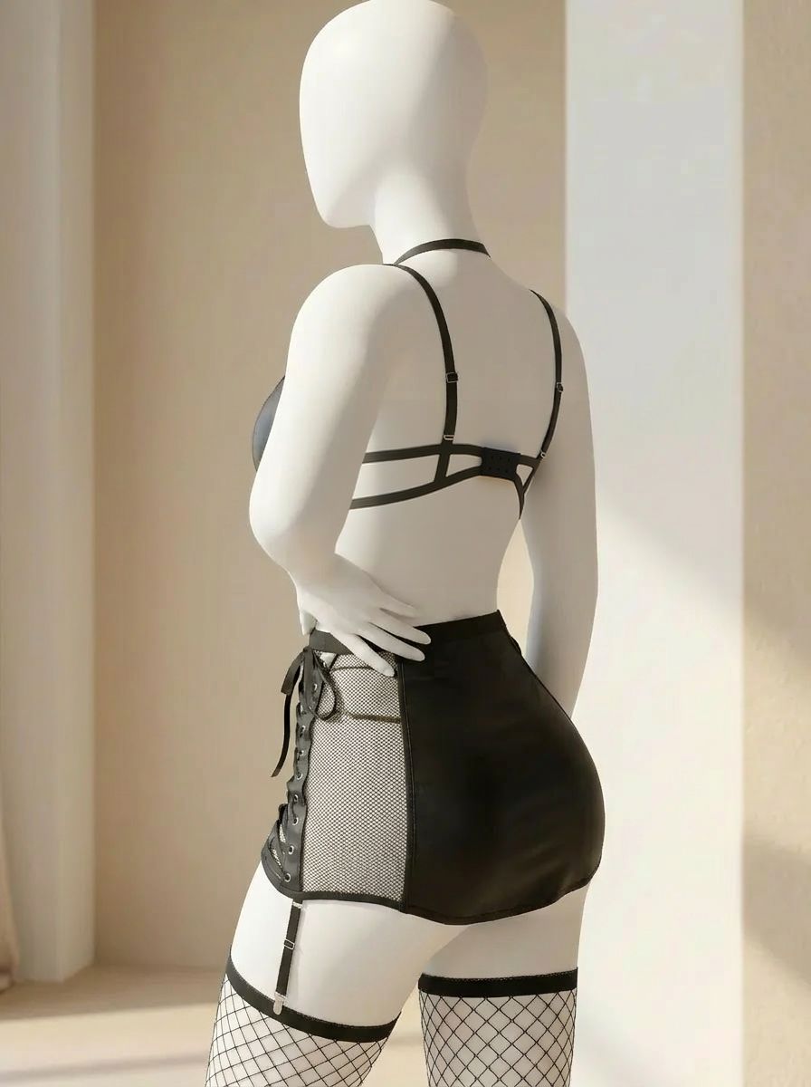 Conjunto de lencería punk de festival de música con detalles - imagen 2