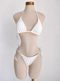 Conjunto de bikini PERLA DEL MAR con textura y cuentas