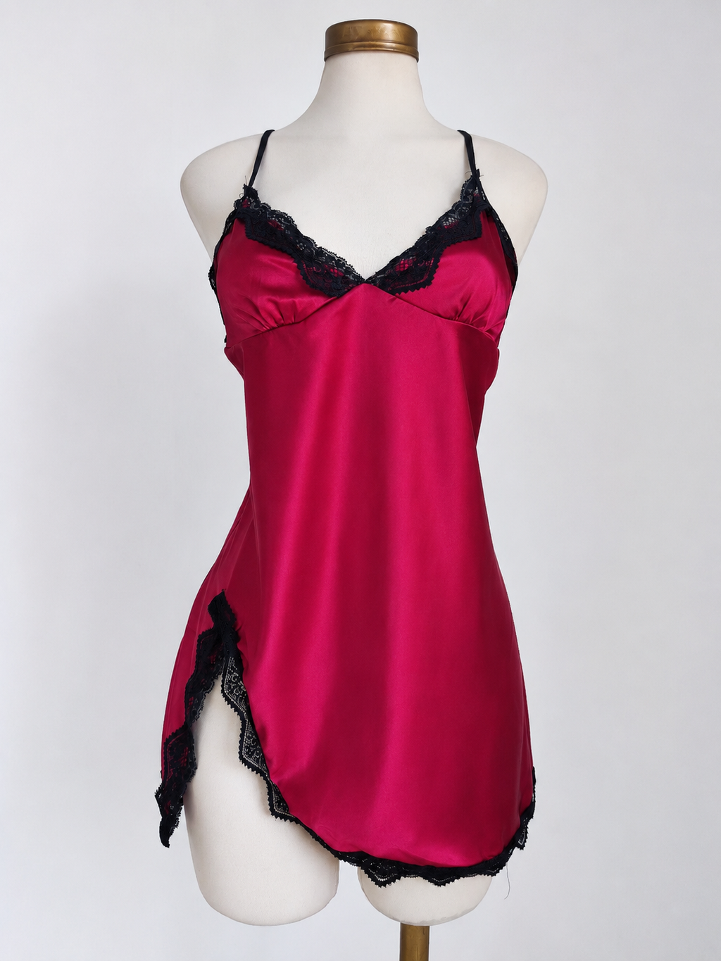 Camisón de lencería liso