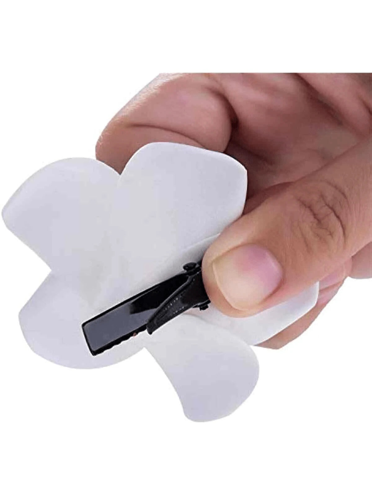 Clip para pelo con forma de flor artificial de Frangipani (Plumeria) - imagen 2