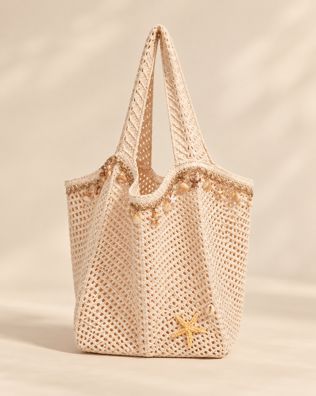 Bolso de hombro calado de gran capacidad