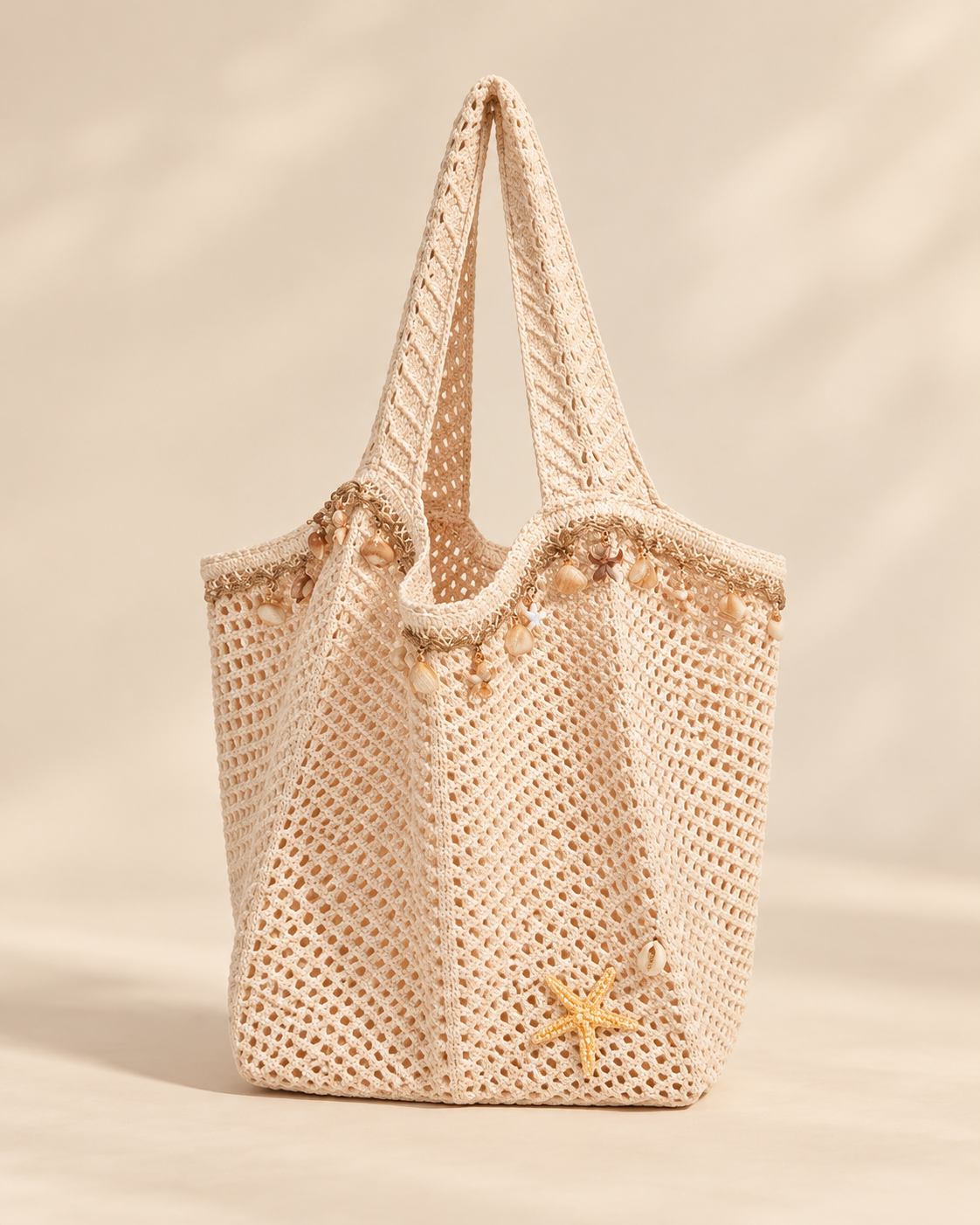 Bolso de hombro calado de gran capacidad