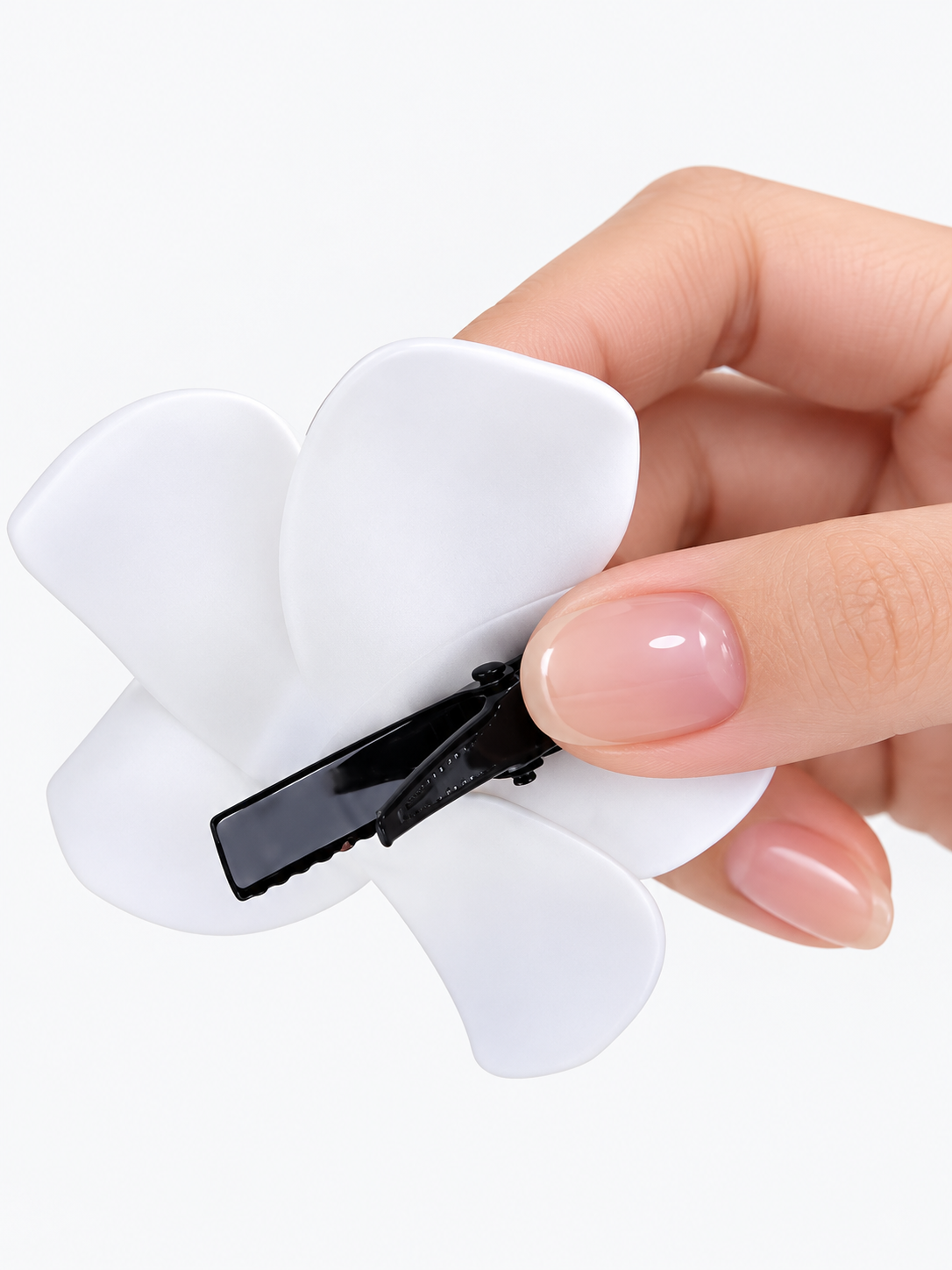Clip para pelo con forma de flor artificial de Frangipani (Plumeria)