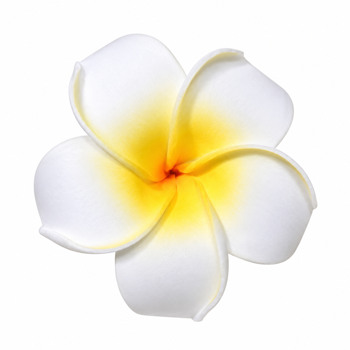 Clip para pelo con forma de flor artificial de Frangipani (Plumeria)