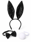 Conjunto de 3 piezas decoración de orejas de conejo accesorio de