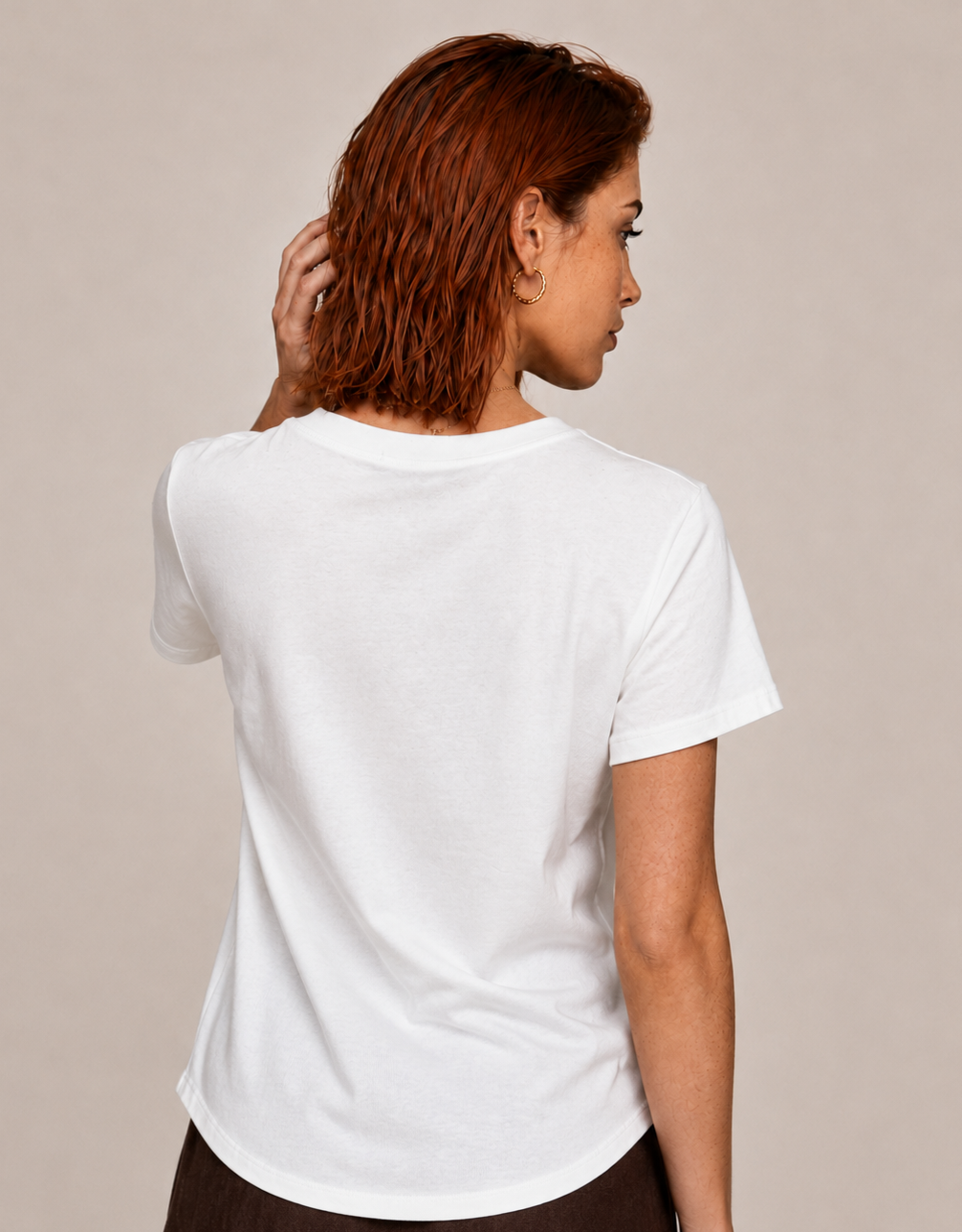 Camisetas entalladas Florence con estampado de boina y perro