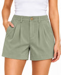 Shorts de satén · Pistacho