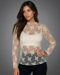 Top transparente de malla de encaje - Modelo 3