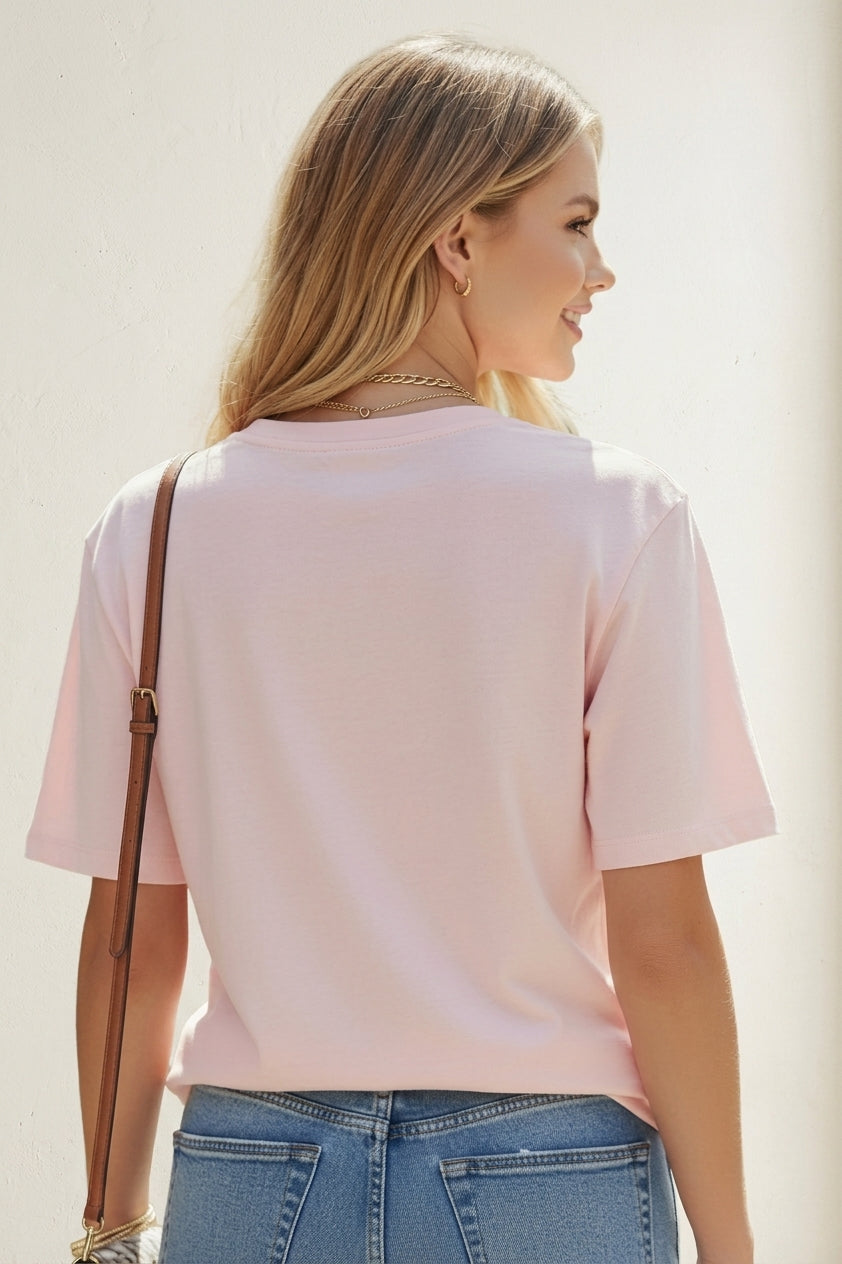 Camisetas oversize con estampado de perro a rayas