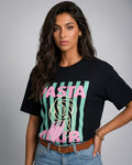 Camiseta negra para amantes de la pasta