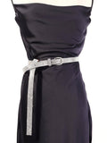 Cinturón con diseño de diamante de imitación