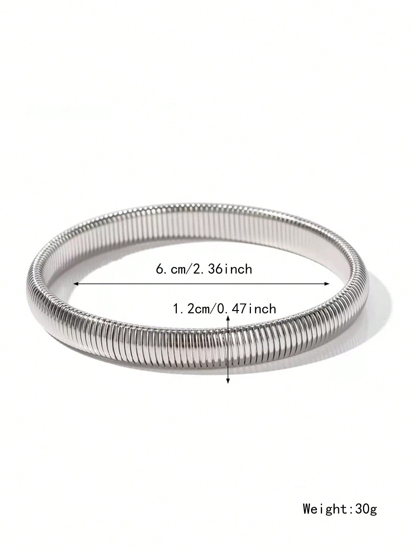 Pulsera 1.2 cm ancho vintage minimalista con banda elástica