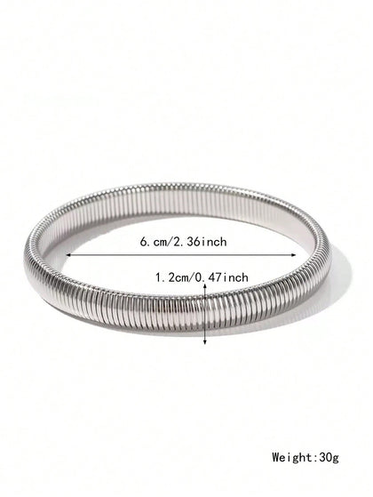 Pulsera 1.2 cm ancho vintage minimalista con banda elástica